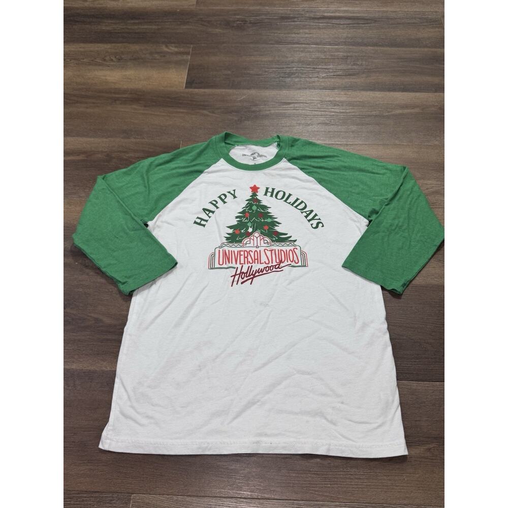 Universal Studios Hollywood Happy Holidays Shirt 3/4 Sleeve Size -  Small